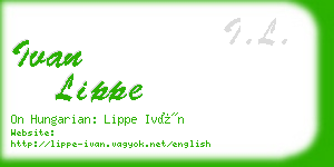 ivan lippe business card